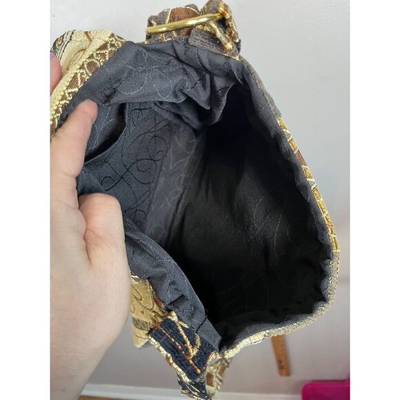 Tapestry Floral Crossbody Boho Western Retro 80s Tribal Funky Artsy Classic Chic - Picture 10 of 11